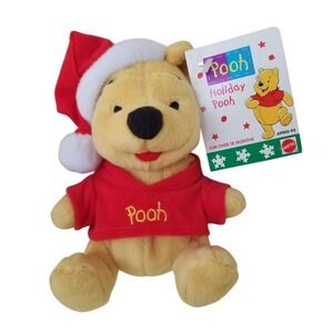 Disney Winnie The Pooh Santa Pooh Mattel vintage NWT